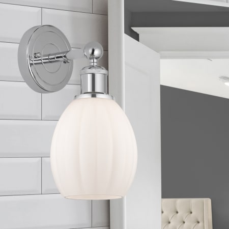 A large image of the Innovations Lighting 616-1W-13-6 Eaton Sconce Alternate Image