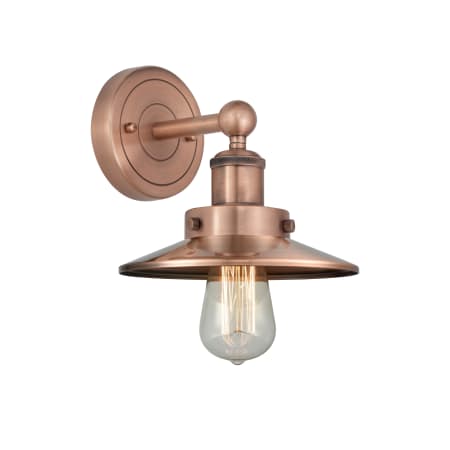 A large image of the Innovations Lighting 616-1W-8-8 Railroad Sconce Alternate Image