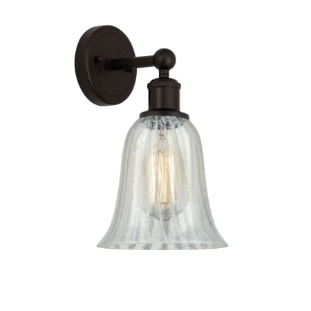 A large image of the Innovations Lighting 616-1W-14-6 Hanover Sconce Oil Rubbed Bronze / Mouchette