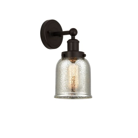 A large image of the Innovations Lighting 616-1W-10-7 Bell Sconce Oil Rubbed Bronze / Mercury
