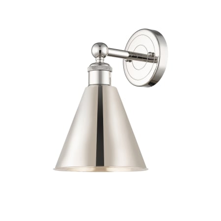 A large image of the Innovations Lighting 616-1W-13-8 Ballston Sconce Polished Nickel