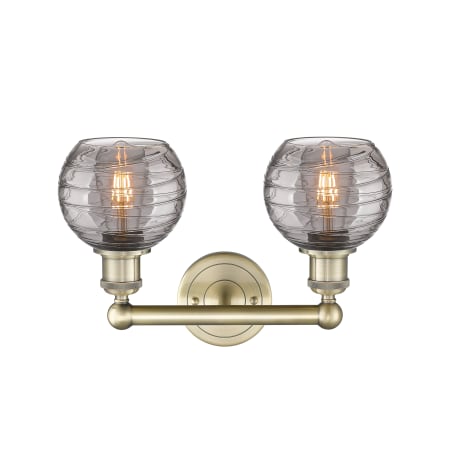 A large image of the Innovations Lighting 616-2W 10 15 Athens Deco Swirl Vanity Alternate Image