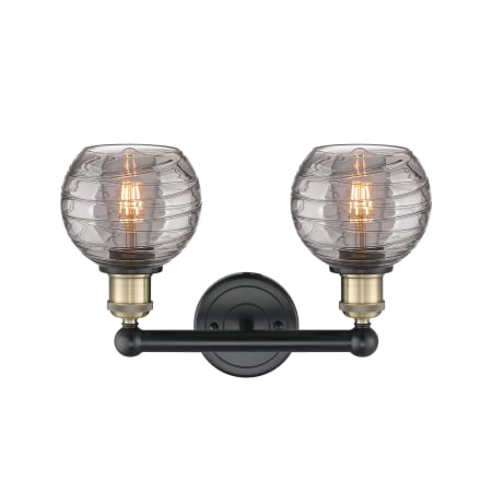 A large image of the Innovations Lighting 616-2W 10 15 Athens Deco Swirl Vanity Alternate Image