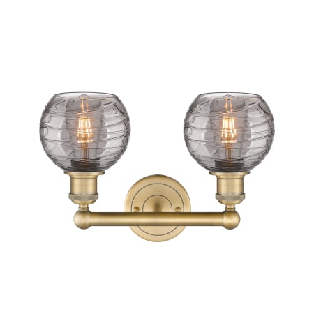 A large image of the Innovations Lighting 616-2W 10 15 Athens Deco Swirl Vanity Alternate Image