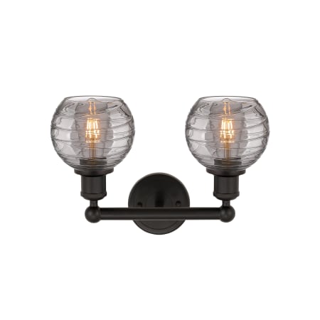 A large image of the Innovations Lighting 616-2W 10 15 Athens Deco Swirl Vanity Alternate Image