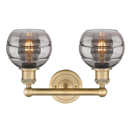 A large image of the Innovations Lighting 616-2W 10 15 Rochester Vanity Alternate Image