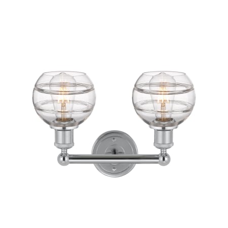 A large image of the Innovations Lighting 616-2W 10 15 Rochester Vanity Alternate Image