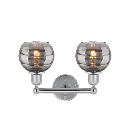 A large image of the Innovations Lighting 616-2W 10 15 Rochester Vanity Alternate Image