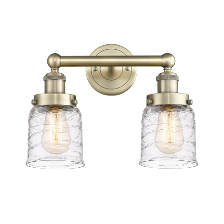 A large image of the Innovations Lighting 616-2W-10-16 Bell Vanity Alternate Image