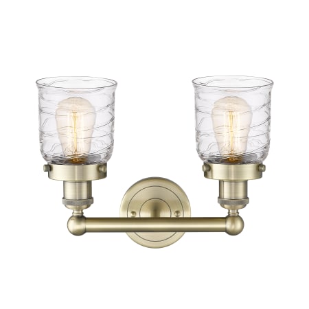 A large image of the Innovations Lighting 616-2W-10-16 Bell Vanity Alternate Image