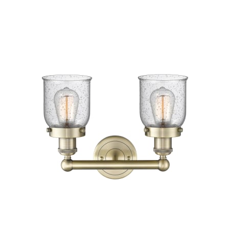 A large image of the Innovations Lighting 616-2W-10-16 Bell Vanity Alternate Image