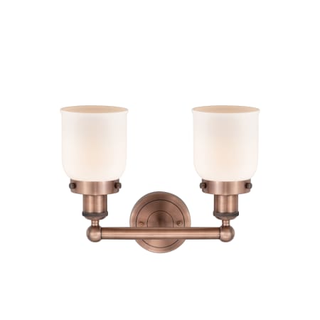 A large image of the Innovations Lighting 616-2W-10-16 Bell Vanity Alternate Image