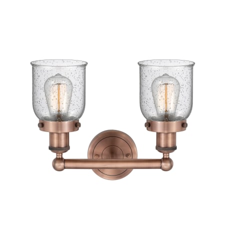 A large image of the Innovations Lighting 616-2W-10-16 Bell Vanity Alternate Image