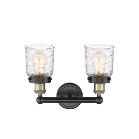 A large image of the Innovations Lighting 616-2W-10-16 Bell Vanity Alternate Image