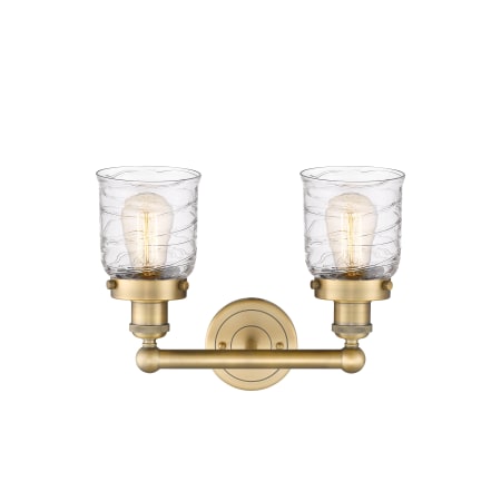 A large image of the Innovations Lighting 616-2W-10-16 Bell Vanity Alternate Image