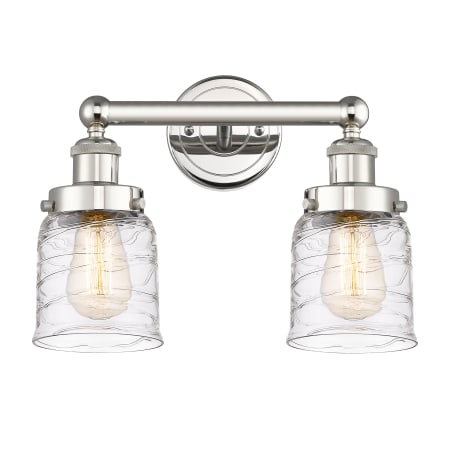 A large image of the Innovations Lighting 616-2W-10-16 Bell Vanity Alternate Image