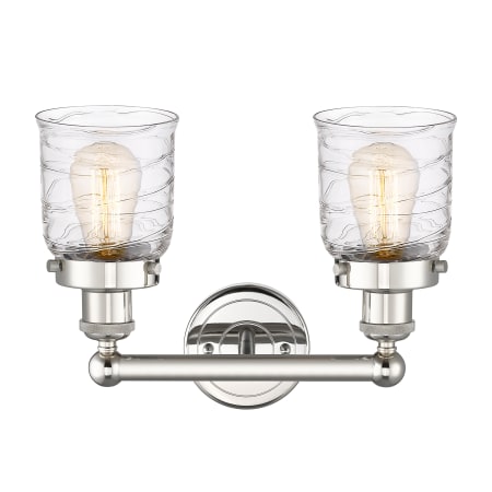 A large image of the Innovations Lighting 616-2W-10-16 Bell Vanity Alternate Image