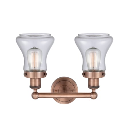 A large image of the Innovations Lighting 616-2W-10-16 Bellmont Vanity Alternate Image