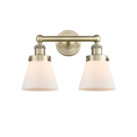 A large image of the Innovations Lighting 616-2W-10-16 Cone Vanity Alternate Image