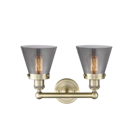 A large image of the Innovations Lighting 616-2W-10-16 Cone Vanity Alternate Image