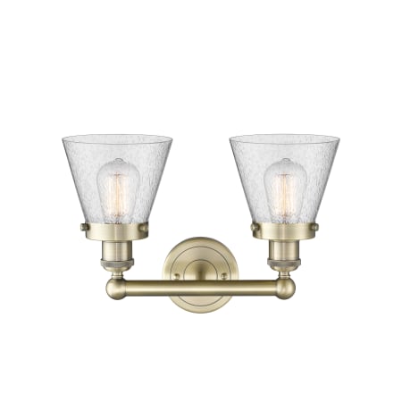 A large image of the Innovations Lighting 616-2W-10-16 Cone Vanity Alternate Image