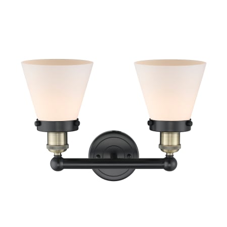 A large image of the Innovations Lighting 616-2W-10-16 Cone Vanity Alternate Image