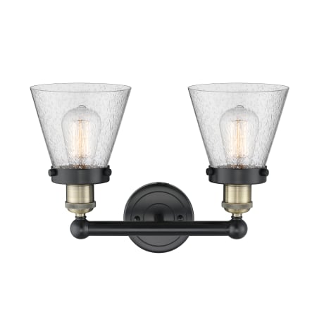 A large image of the Innovations Lighting 616-2W-10-16 Cone Vanity Alternate Image