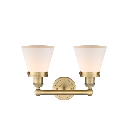 A large image of the Innovations Lighting 616-2W-10-16 Cone Vanity Alternate Image