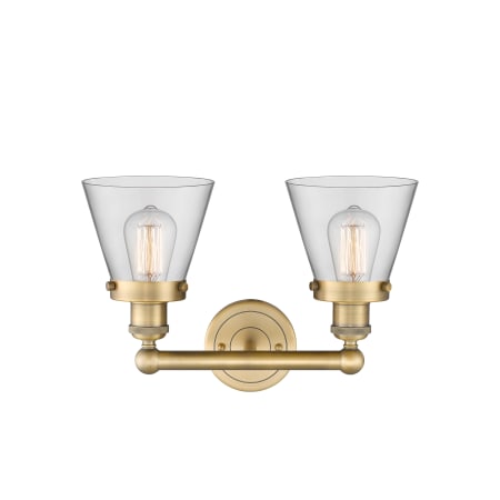 A large image of the Innovations Lighting 616-2W-10-16 Cone Vanity Alternate Image