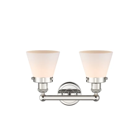 A large image of the Innovations Lighting 616-2W-10-16 Cone Vanity Alternate Image