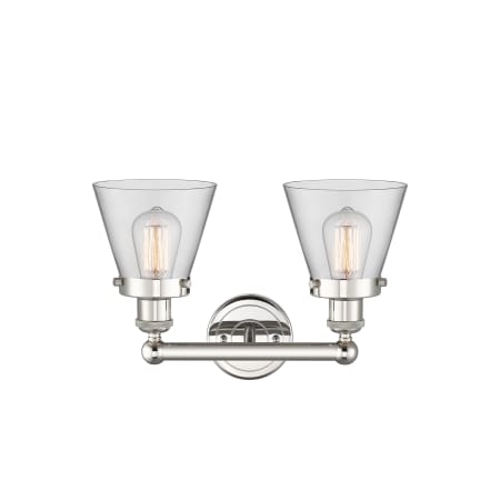 A large image of the Innovations Lighting 616-2W-10-16 Cone Vanity Alternate Image