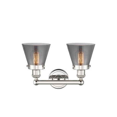 A large image of the Innovations Lighting 616-2W-10-16 Cone Vanity Alternate Image