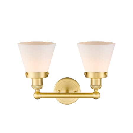 A large image of the Innovations Lighting 616-2W-10-16 Cone Vanity Alternate Image