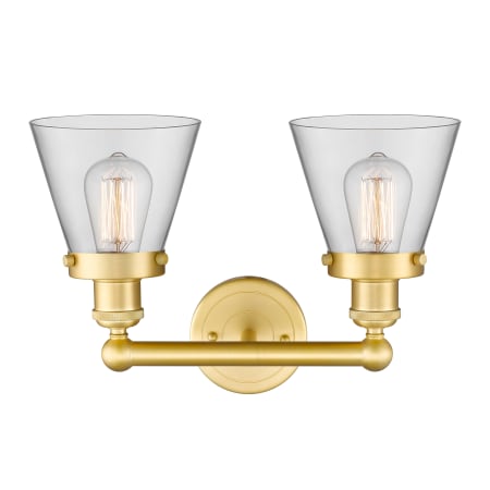 A large image of the Innovations Lighting 616-2W-10-16 Cone Vanity Alternate Image