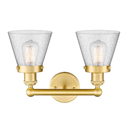 A large image of the Innovations Lighting 616-2W-10-16 Cone Vanity Alternate Image