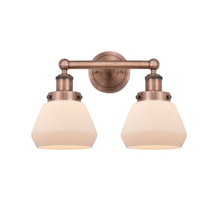 A large image of the Innovations Lighting 616-2W-10-16 Fulton Vanity Alternate Image