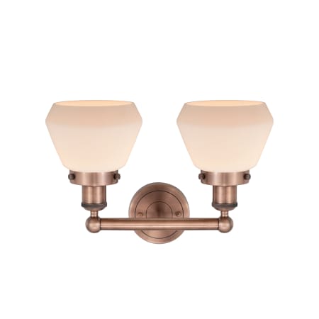 A large image of the Innovations Lighting 616-2W-10-16 Fulton Vanity Alternate Image