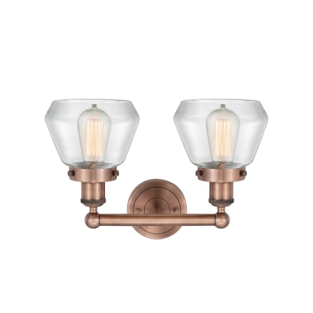 A large image of the Innovations Lighting 616-2W-10-16 Fulton Vanity Alternate Image