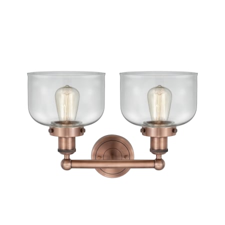 A large image of the Innovations Lighting 616-2W-10-16-L Bell Vanity Alternate Image