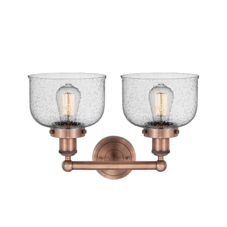 A large image of the Innovations Lighting 616-2W-10-16-L Bell Vanity Alternate Image