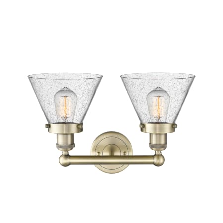 A large image of the Innovations Lighting 616-2W-10-16-L Cone Vanity Alternate Image