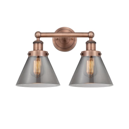 A large image of the Innovations Lighting 616-2W-10-16-L Cone Vanity Alternate Image