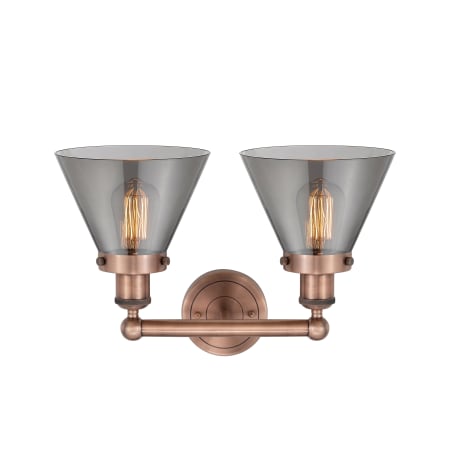 A large image of the Innovations Lighting 616-2W-10-16-L Cone Vanity Alternate Image