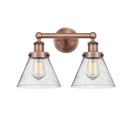 A large image of the Innovations Lighting 616-2W-10-16-L Cone Vanity Alternate Image