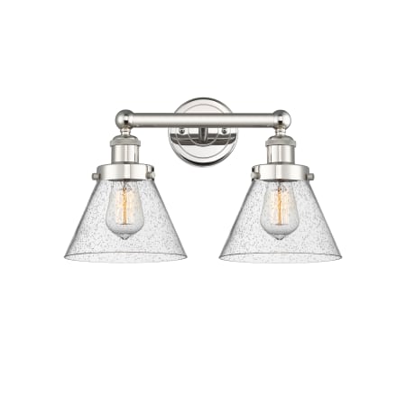 A large image of the Innovations Lighting 616-2W-10-16-L Cone Vanity Alternate Image