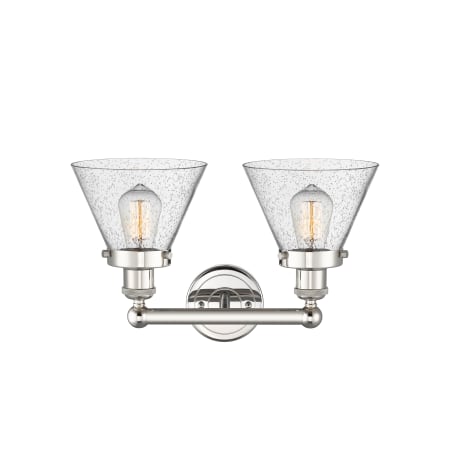 A large image of the Innovations Lighting 616-2W-10-16-L Cone Vanity Alternate Image