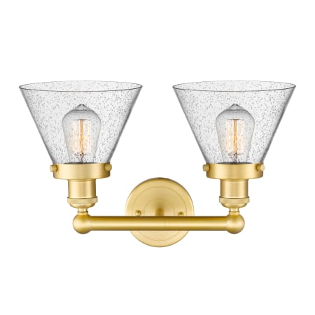 A large image of the Innovations Lighting 616-2W-10-16-L Cone Vanity Alternate Image