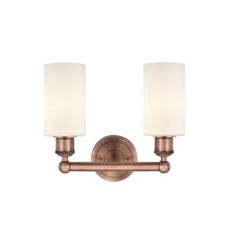 A large image of the Innovations Lighting 616-2W-11-13 Clymer Vanity Alternate Image