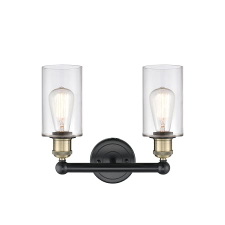 A large image of the Innovations Lighting 616-2W-11-13 Clymer Vanity Alternate Image