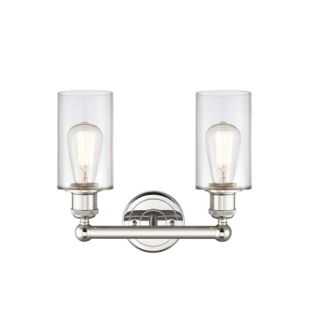 A large image of the Innovations Lighting 616-2W-11-13 Clymer Vanity Alternate Image